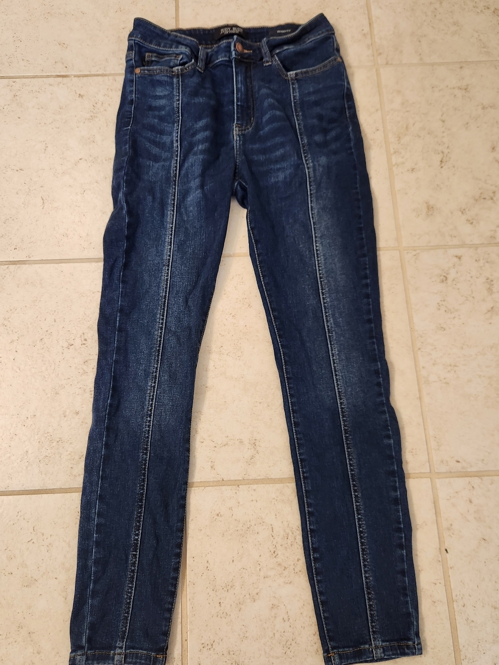 Womens‎ Judy Blue Dark Wash Skinny Fit Jeans Size 7/28 #R1201
